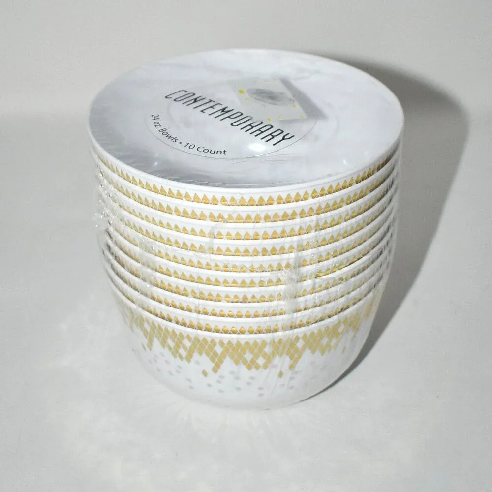 Lillian Collection Shimmer Plastic Serving Bowls, 24 oz, Set of 10, NWT Brand: L